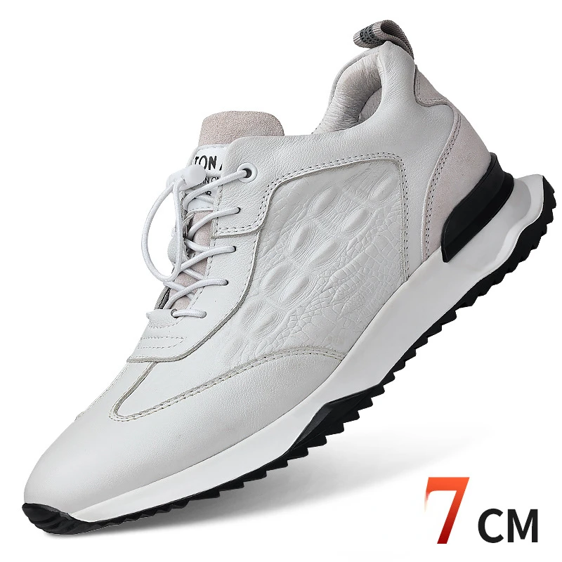 Men Shoes Genuine Leather Inner Height Increasing 7cm Invisible Leather Shoes Casual Sports Shoes New Fashion Men Elevator Shoes
Men Shoes Genuine Leather Inner Height Increasing 7cm Invisible Leather Shoes Casual Sports Shoes New Fashion Men Elevator Shoes