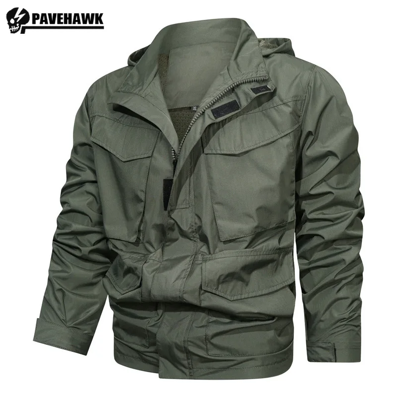 Mid Length Mens Tactical Hunting Jacket M65 Waterproof Hooded Combat Charge Coat Army Outdoor Hiking Multi Pocket Windbreaker
Mid Length Mens Tactical Hunting Jacket M65 Waterproof Hooded Combat Charge Coat Army Outdoor Hiking Multi Pocket Windbreaker