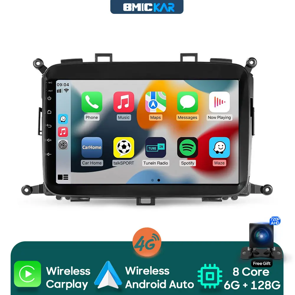 

For Kia Carens RP 3 III 2013 - 2019 Car Multimedia Android Radio Player Head Unit Stereo Navigation GPS Carplay Auto Wireless 4G