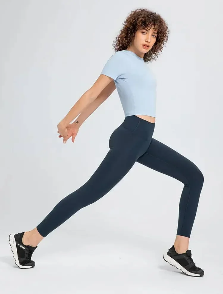Lulu Substitutes Women's Fitness Short Sleeve Top Yoga Fitness Sports Short T-Shirt Sportswear Soft And Comfortable
Lulu Substitutes Women's Fitness Short Sleeve Top Yoga Fitness Sports Short T-Shirt Sportswear Soft And Comfortable