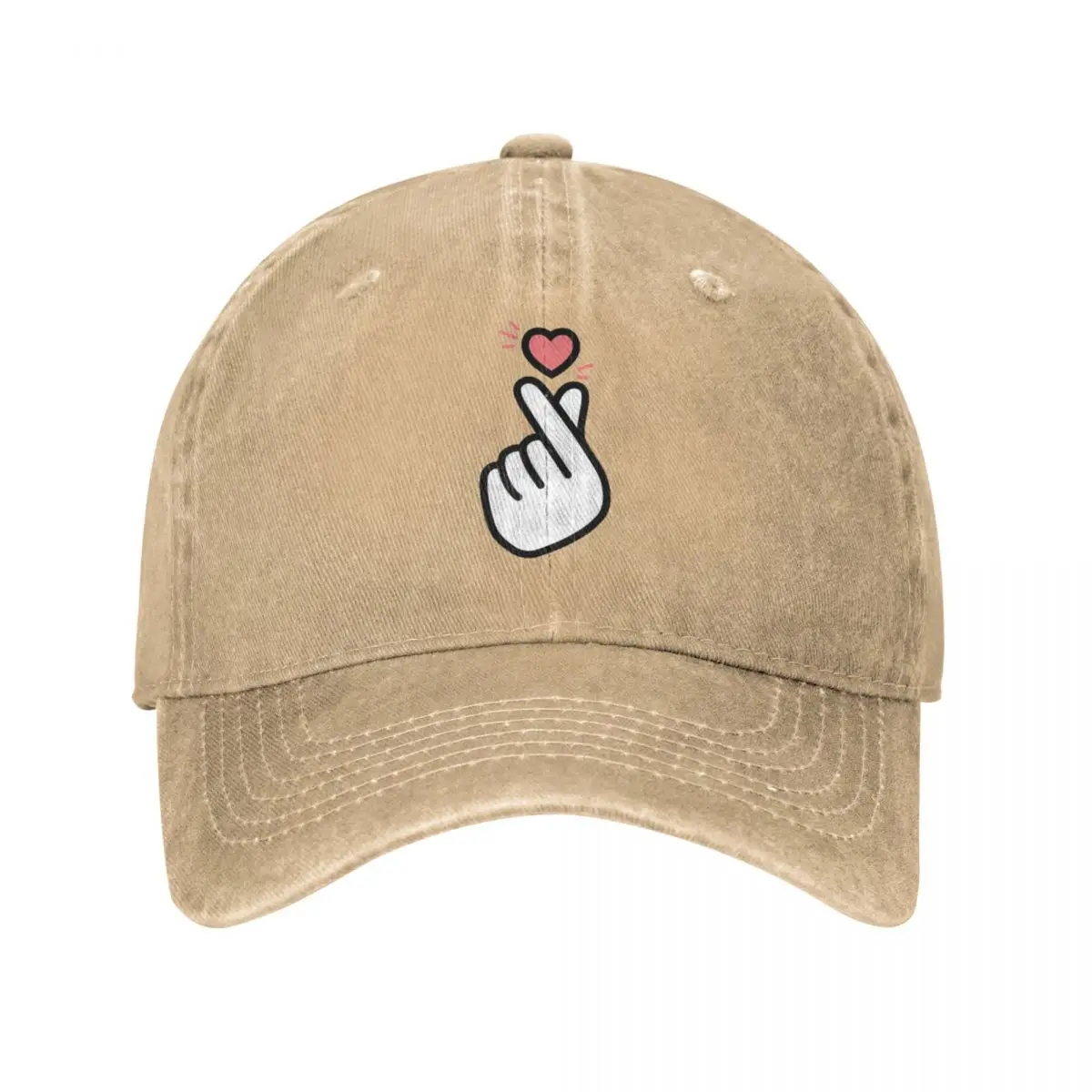 

Kpop Finger Heart - Aesthetic Cap Cowboy Hat Mountaineering Ball cap uv protection solar hat hats man Women's