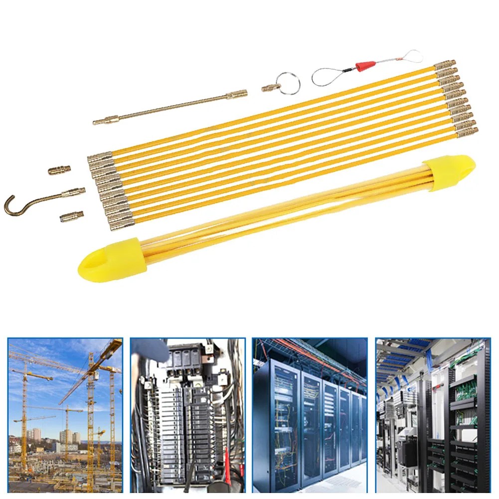 1 Set Fiberglass Rods With Threaded Connections Flexible Guide Spring Hook End For Pulling Sliding Eye End Connectors
1 Set Fiberglass Rods With Threaded Connections Flexible Guide Spring Hook End For Pulling Sliding Eye End Connectors