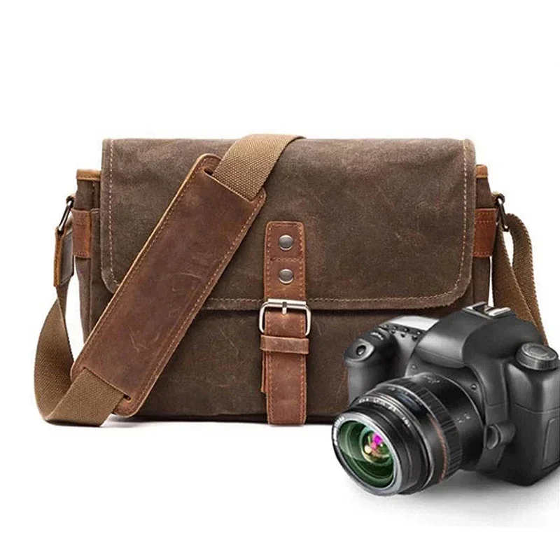 Bags Style Top Male Quality Outdoor Vintage Camera Video Canvas Bag Waterproof Camera Shoulder Men Waxed Crossbody Bag
Bags Style Top Male Quality Outdoor Vintage Camera Video Canvas Bag Waterproof Camera Shoulder Men Waxed Crossbody Bag