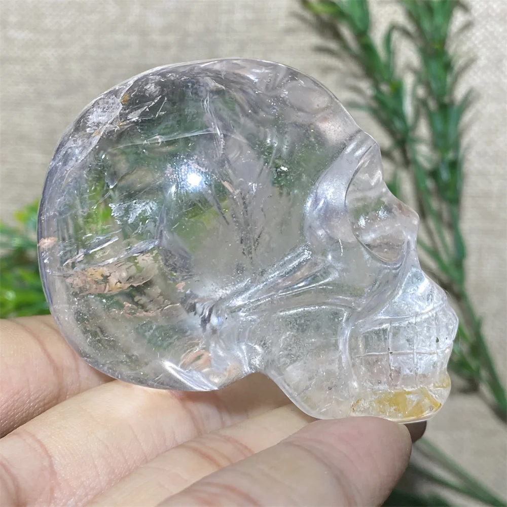 Crystal Natural Clear Quartz Skull Carving Crafts Head Statues HalloweenGemstones Minerals Wicca Healing Spiritual Reiki Cranium
Crystal Natural Clear Quartz Skull Carving Crafts Head Statues HalloweenGemstones Minerals Wicca Healing Spiritual Reiki Cranium