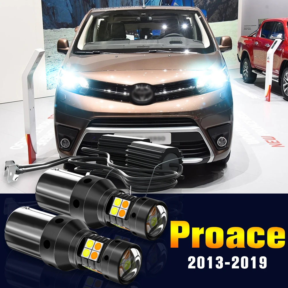 2pcs LED Dual Mode Turn Signal+Daytime Running Light DRL Lamp For Toyota Proace 2013-2019 2014 2015 2016 2017 2018 Accessories
2pcs LED Dual Mode Turn Signal+Daytime Running Light DRL Lamp For Toyota Proace 2013-2019 2014 2015 2016 2017 2018 Accessories