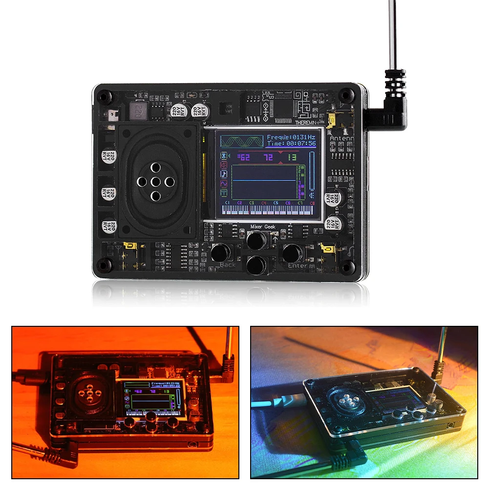 Mini Theremin Electronics Kit With Screen Display Theremin Musical Instrument Multiple Voices Creative Toys For Music Lover
Mini Theremin Electronics Kit With Screen Display Theremin Musical Instrument Multiple Voices Creative Toys For Music Lover