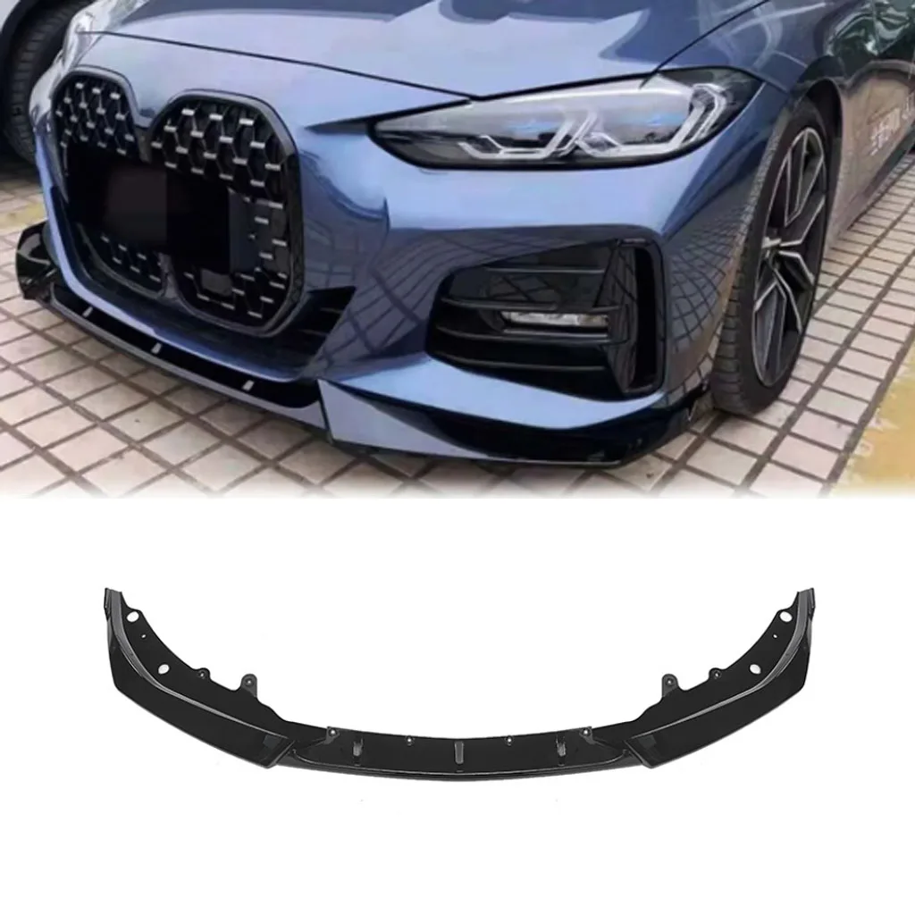 

For BMW 4 Series G22 G23 430i Coupe 2020-2023 Front Bumper Spoiler Lip Lower Body Kit Diffuser Splitter Tuning Guard Black
