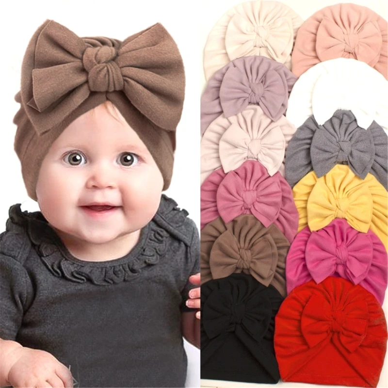 

Girls Bonnet Turban Hat Breathable Baby Headwear for 0-24M Newborns, Infant Princess Pointed Cap Lovely Beanie Hat