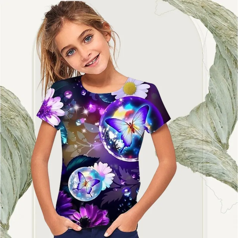 Children's Clothes Butterfly Print T Shirt 3D Kids Short Sleeve T-Shirt for Girls Clothing Boys Tops Summer Fashion Tees Shirts
Children's Clothes Butterfly Print T Shirt 3D Kids Short Sleeve T-Shirt for Girls Clothing Boys Tops Summer Fashion Tees Shirts