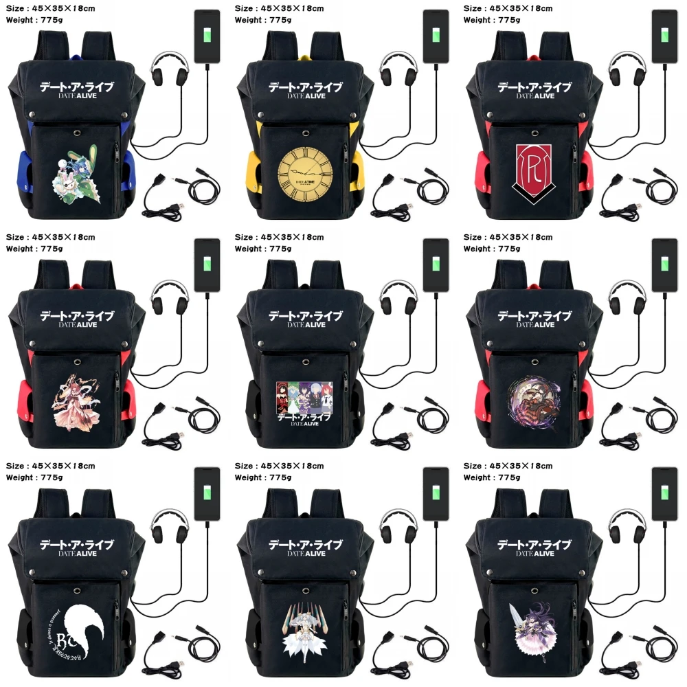 Anime Date A Live Hermit USB Backpack Cartoon Student Schoolbag Teenagers Travel Laptop Bag High Capacity Black Canvas Bookbag
Anime Date A Live Hermit USB Backpack Cartoon Student Schoolbag Teenagers Travel Laptop Bag High Capacity Black Canvas Bookbag