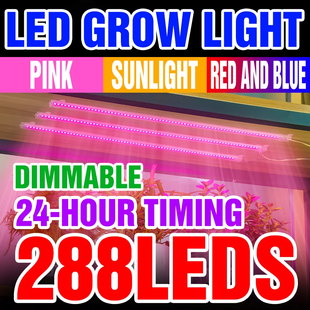 

Indoor Phytolamp LED Growth Light Greenhouse Phyto Grow Lamp Full Spectrum Plant Growing Light Hydroponic Plants Flowers Tent
