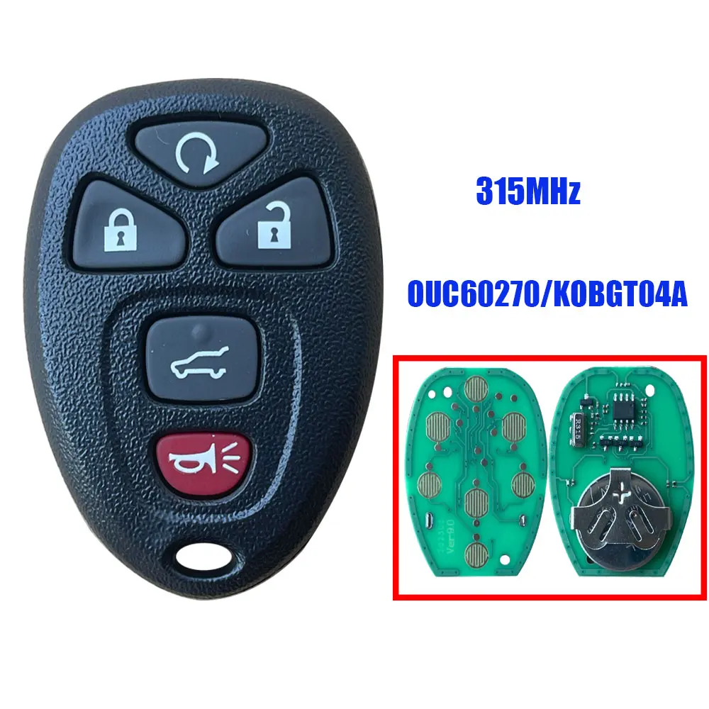 5 Button Smart Remote Car Key 315Mhz for Chevrolet Tahoe Traverse for GMC Silverado for Buick Hummer H3 OUC60270 KOBGT04A
5 Button Smart Remote Car Key 315Mhz for Chevrolet Tahoe Traverse for GMC Silverado for Buick Hummer H3 OUC60270 KOBGT04A