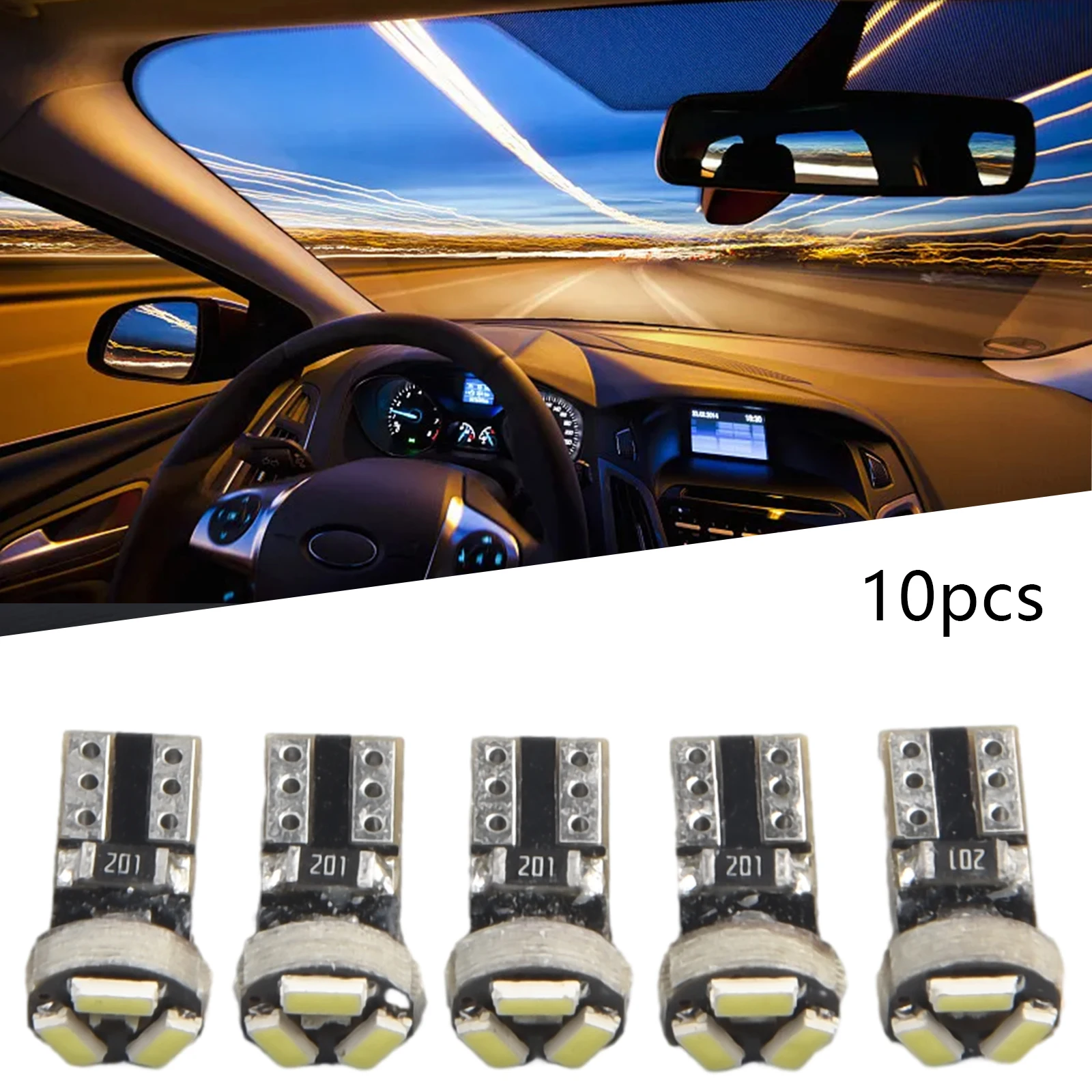 10PCS T5 Super Bright Bulbs 12V DC 6000K SMD LED Dashboard Bulb 74 17 37 70 2721 Fits For All Models Car Signal Indictor Lights
10PCS T5 Super Bright Bulbs 12V DC 6000K SMD LED Dashboard Bulb 74 17 37 70 2721 Fits For All Models Car Signal Indictor Lights