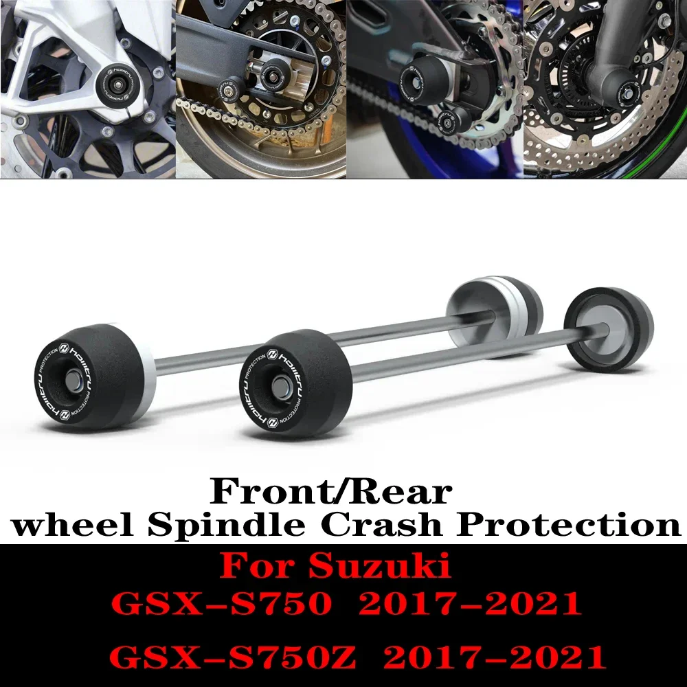 For Suzuki GSX-S750 GSX-S750Z 2017-2021 Front Rear wheel Spindle Crash Protection
For Suzuki GSX-S750 GSX-S750Z 2017-2021 Front Rear wheel Spindle Crash Protection
