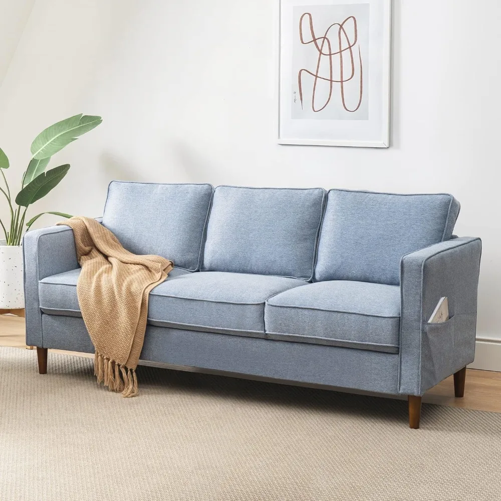 Modern Linen Fabric Loveseat/Sofa/Couch With Armrest Pockets Dusty Blue Sofas Living Room Sofas for Home Bed Furniture
Modern Linen Fabric Loveseat/Sofa/Couch With Armrest Pockets Dusty Blue Sofas Living Room Sofas for Home Bed Furniture