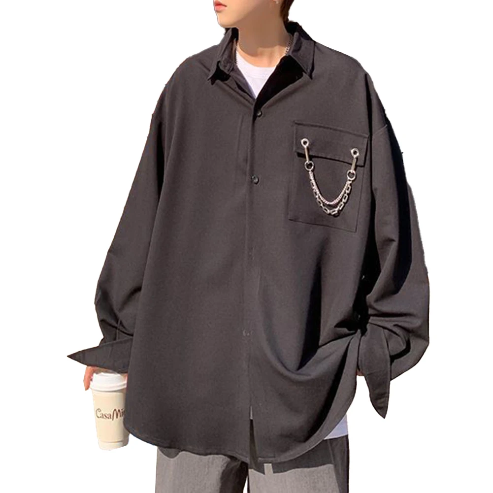 Male Coat Shirt Gift Long Sleeves Loose Mens Shirt Pocket Stylish Top Breathable Button Casual Chain Brand New
Male Coat Shirt Gift Long Sleeves Loose Mens Shirt Pocket Stylish Top Breathable Button Casual Chain Brand New