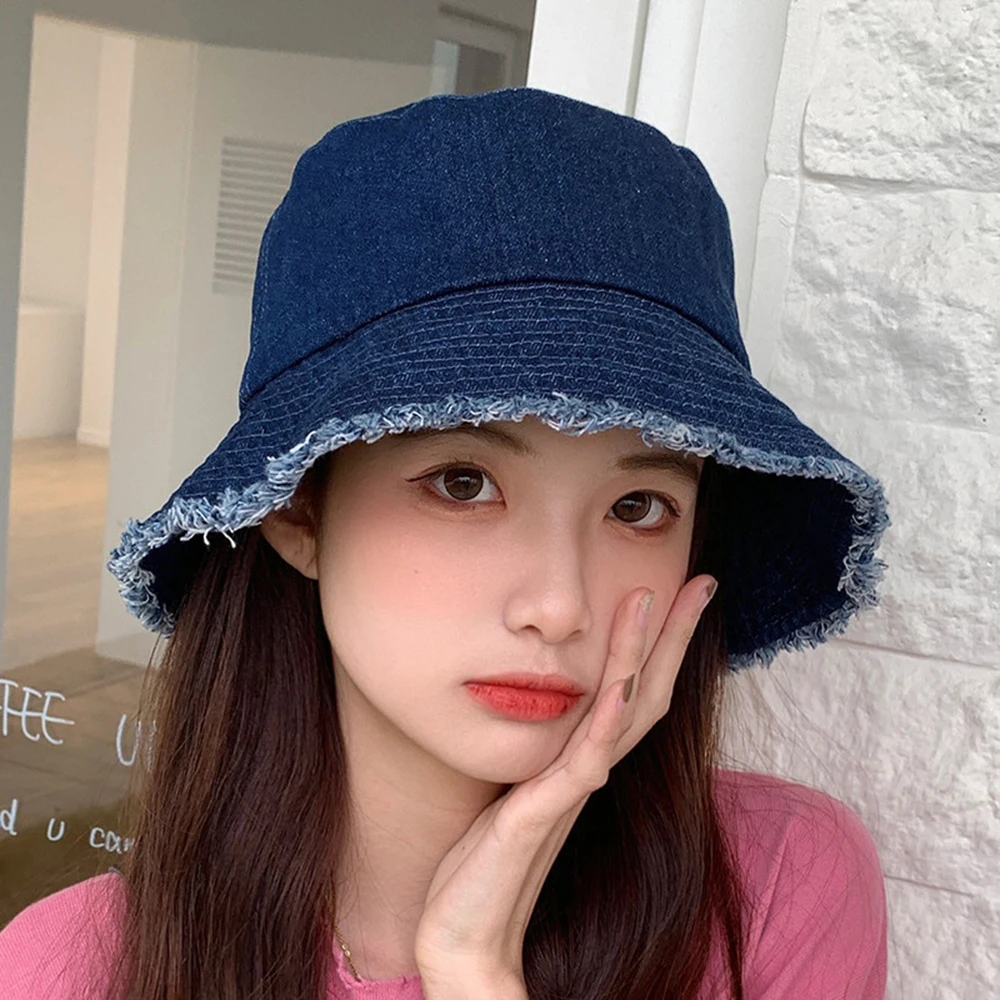 Unisex Bucket Hats Women Summer Sunscreen Panama Hat Men Denim Fabric Sunbonnet Outdoor Fisherman Hat Beach Cap
Unisex Bucket Hats Women Summer Sunscreen Panama Hat Men Denim Fabric Sunbonnet Outdoor Fisherman Hat Beach Cap