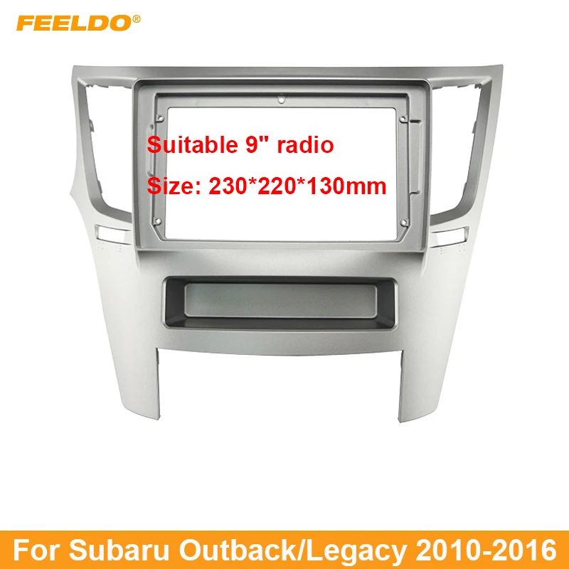 FEELDO Car Audio Fascia Frame Adapter For Subaru Outback (LHD/RHD) 9" Big Screen 2DIN Dash Fitting Panel Frame Kit
FEELDO Car Audio Fascia Frame Adapter For Subaru Outback (LHD/RHD) 9" Big Screen 2DIN Dash Fitting Panel Frame Kit