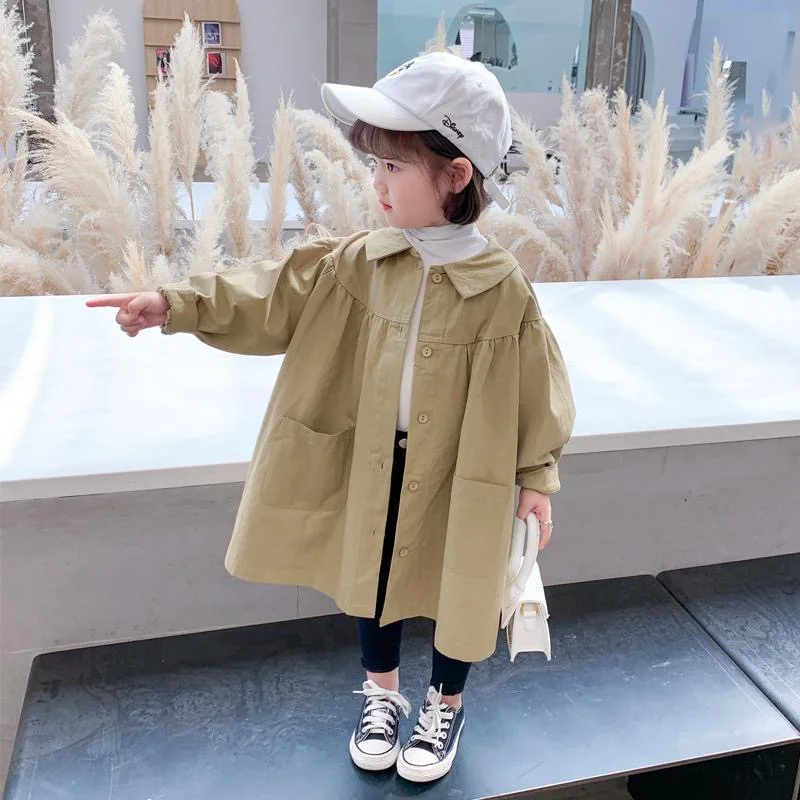 2023 Fashion England Style Windbreaker Jacket Spring Autumn Casual Baby Kids Long Trench Coats Girls Children's Clothing
2023 Fashion England Style Windbreaker Jacket Spring Autumn Casual Baby Kids Long Trench Coats Girls Children's Clothing