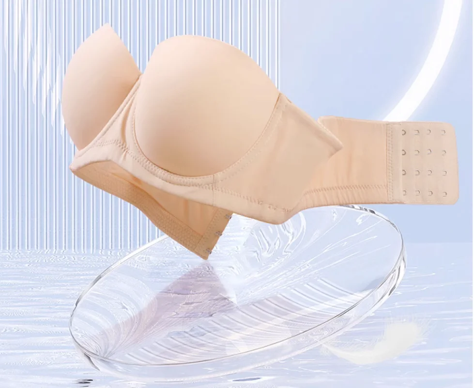 

Women Push Up Female Sexy Strapless Bra Plus Size Seamless Invisible Bralette Cup 70 75 80 85 90 95 100 105 B C D E F G H I J bh