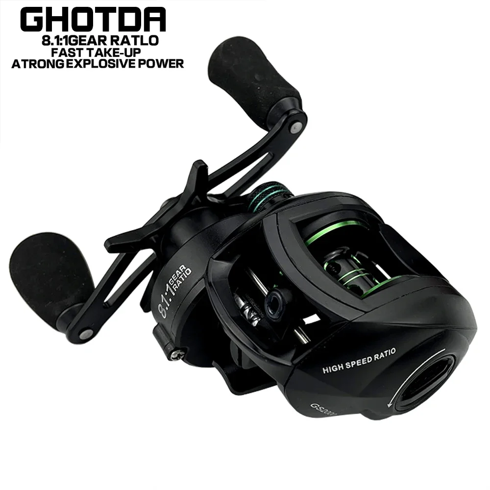 Fishing Baitcasting Reel All Metal Spool 17+1BB 10kg Max Drag Force Speed Ratio 8.1:1 Magnetic Metal Casting Fishing Reel
Fishing Baitcasting Reel All Metal Spool 17+1BB 10kg Max Drag Force Speed Ratio 8.1:1 Magnetic Metal Casting Fishing Reel