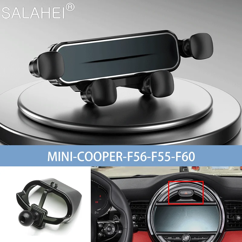 

Car Phone Holder For BMW MINI Cooper Countryman F60 F56 One F54 F55 Gravity Navigation Bracket Rotatable Support Accessories