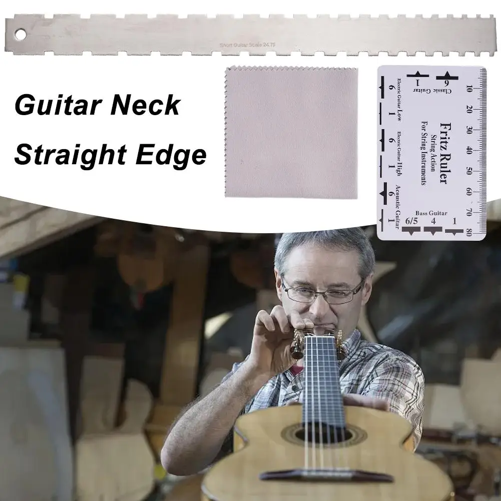 Guitar Neck Notched Straight Edge Luthiers Tool with Ruler Gauge String Accessories Guitar Tool Action Electric Measuring K S7A8
Guitar Neck Notched Straight Edge Luthiers Tool with Ruler Gauge String Accessories Guitar Tool Action Electric Measuring K S7A8