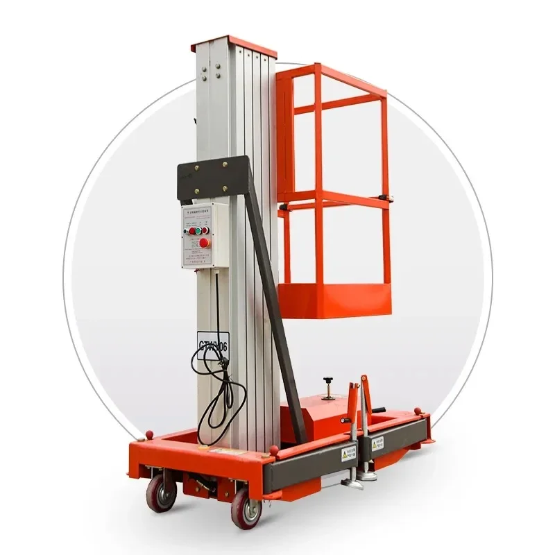 Single Person Hydraulic Lifts Push Around Single Mast Alloy Vertical 6m 8m 12m 14m Aluminum Alloy Double Column Lifting Platform
Single Person Hydraulic Lifts Push Around Single Mast Alloy Vertical 6m 8m 12m 14m Aluminum Alloy Double Column Lifting Platform