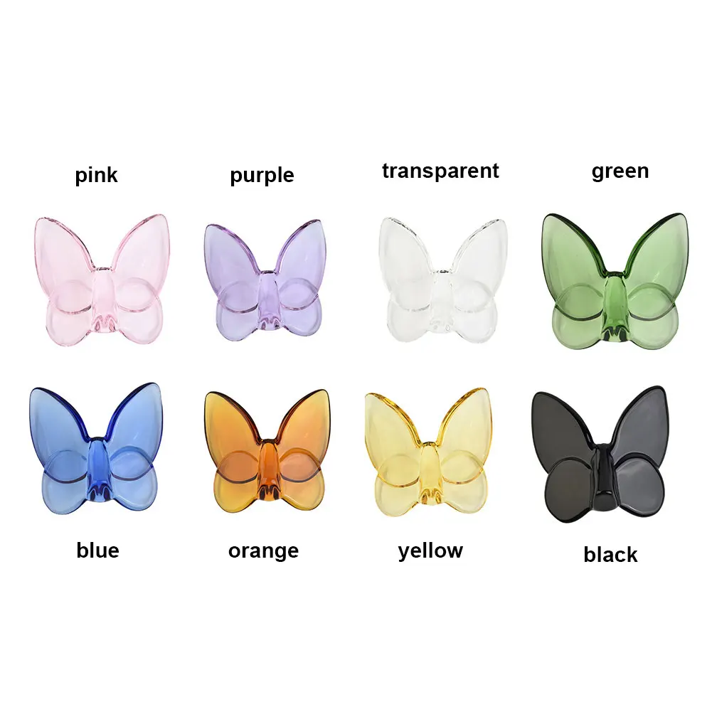 Colored Glaze Crystal Lucky Butterfly Vibrantly With Bright Color Ornaments Wedding Decoration Living Room Home Decor
Colored Glaze Crystal Lucky Butterfly Vibrantly With Bright Color Ornaments Wedding Decoration Living Room Home Decor