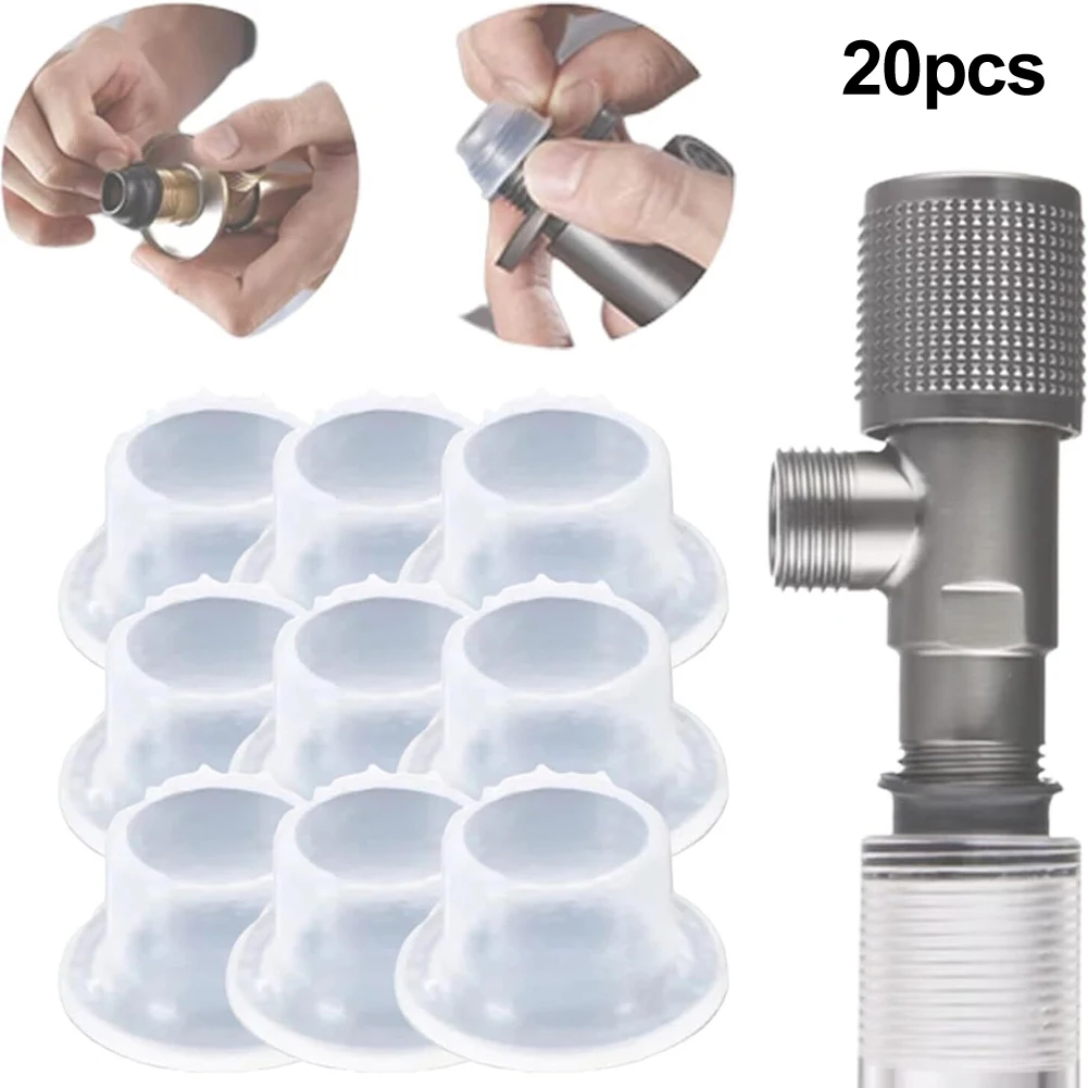 20pcs Rubber Sleeve Silicone Cover Universal 4 Points Hot Cold Leak Proof Sealing Gasket For Faucet Triangle Valve Fixture Part
20pcs Rubber Sleeve Silicone Cover Universal 4 Points Hot Cold Leak Proof Sealing Gasket For Faucet Triangle Valve Fixture Part