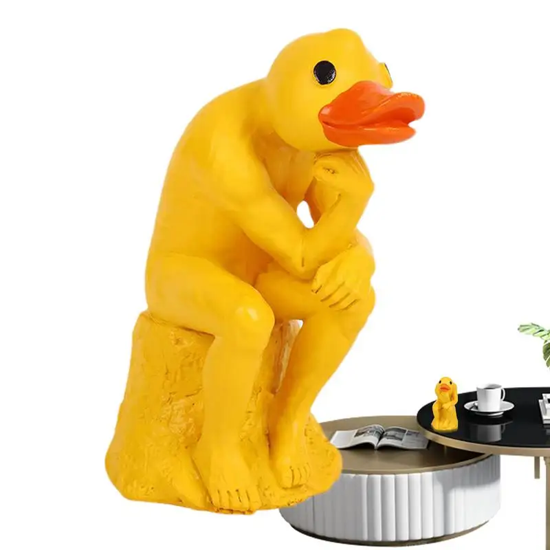 Thinking Duck Statue Duck Yard Decorations Funny Animal Decorations Duck Weird Decor for Dining Room Outdoor Garden accessories
Thinking Duck Statue Duck Yard Decorations Funny Animal Decorations Duck Weird Decor for Dining Room Outdoor Garden accessories