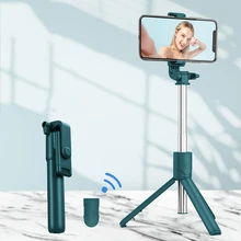Wireless Bluetooth-compatible Selfie Stick Foldable Mini Tripod Shutter Remote Control for Ios Android Wireless Bluetooth-compatible Selfie Stick Foldable Mini Tripod Shutter Remote Control for Ios Android