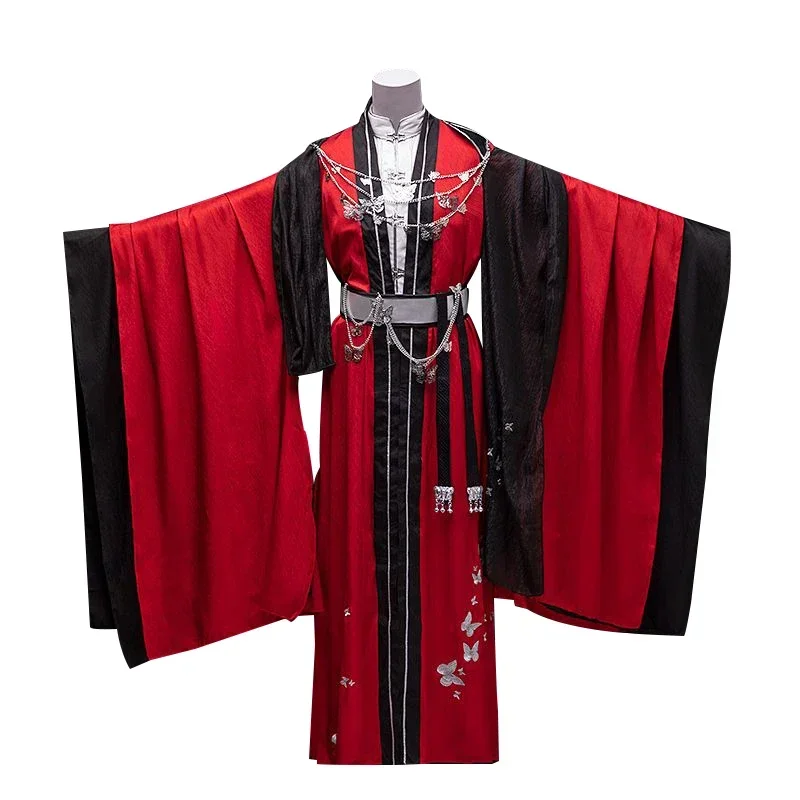 

Anime Tian Guan Ci Fu Cosplay Costumes Hua Cheng Cosplay San Lang Red Sets Hua Cheng Uniform Party Halloween Suit