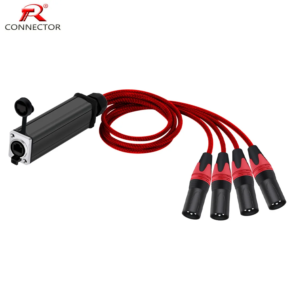 4 Channel 3Pin XLR Extender Multi Network Receiver Cable to RJ45 CAT5 Female for Stage Microphone Audio Interface
4 Channel 3Pin XLR Extender Multi Network Receiver Cable to RJ45 CAT5 Female for Stage Microphone Audio Interface
