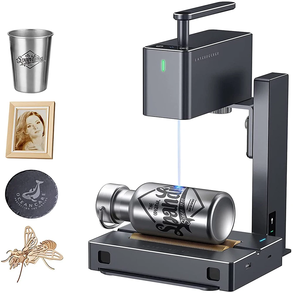 5w Laserpecker 2 Leather Paper Laser Marking Desktop Small Metal Fiber Laser Engraving Machine Engraver Printer
5w Laserpecker 2 Leather Paper Laser Marking Desktop Small Metal Fiber Laser Engraving Machine Engraver Printer