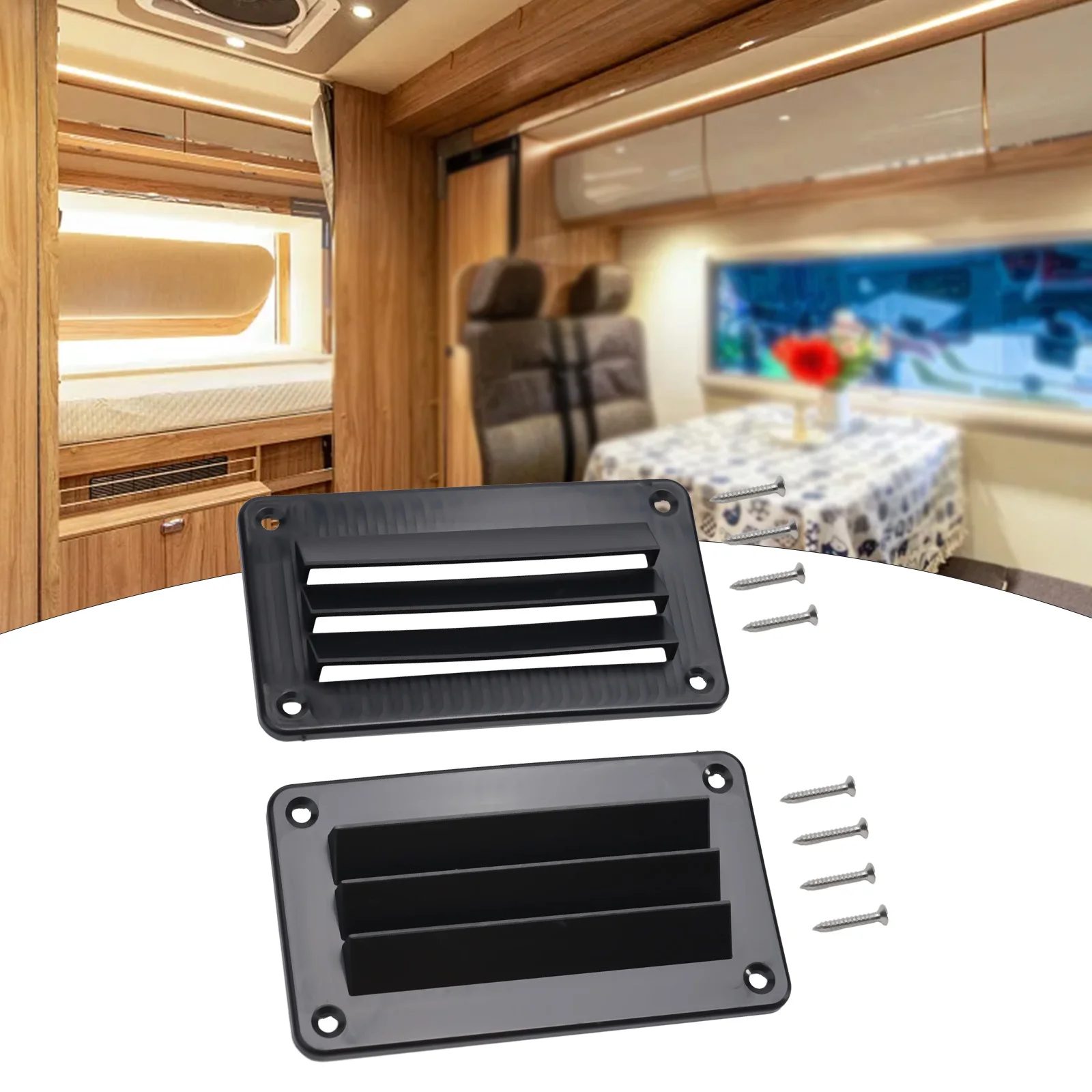 

Air Vent Louver KIMISS Air Louver Ceiling Vent 2pcs For RV Bathroom Office Stylish Appearance Exquisite Workmanship