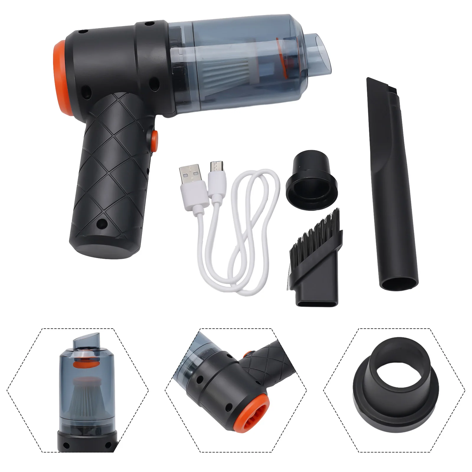 6000Pa Wireless Car Vacuum Cleaner Blowable CordlessHandheld Auto Vacuums Dual Use MiniVacuum Cleaner For Car-Home Car Accessory
6000Pa Wireless Car Vacuum Cleaner Blowable CordlessHandheld Auto Vacuums Dual Use MiniVacuum Cleaner For Car-Home Car Accessory