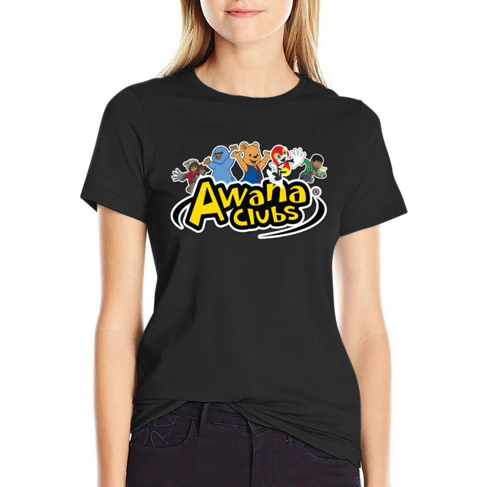 

Awana Clubs Official T-shirt tees Short sleeve tee plus size tops Women's cotton t-shirt