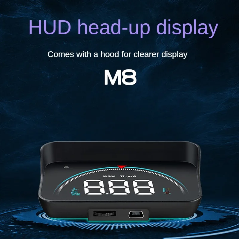 

HUD Head Up Display OBD High Definition Vehicle Portable Compass Projector Vehicle Universal Vehicle Velocimeter Display Screen