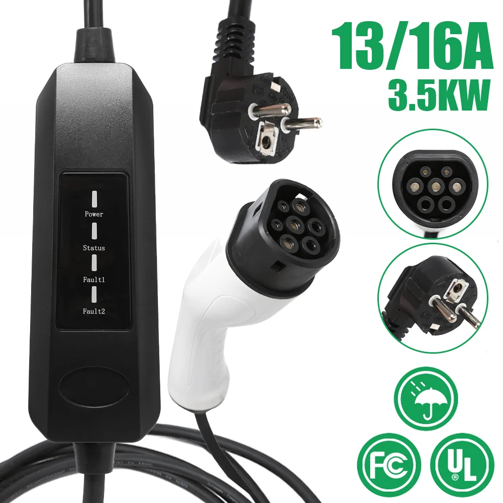 13A/16A 3.5kW Electric Vehicle Charger Type 2 220V EV Fast Charging Wallbox With Waterproof 5m Cable 8A 10A 13A For Electric Car
13A/16A 3.5kW Electric Vehicle Charger Type 2 220V EV Fast Charging Wallbox With Waterproof 5m Cable 8A 10A 13A For Electric Car
