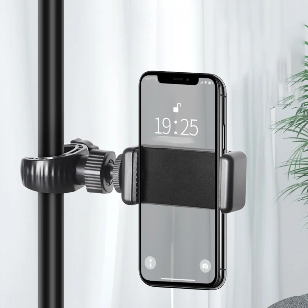 Microphone Stand Mount Tripod Phone Holder Bracket Universal 360 Degree Rotating For Smart Phones 6.5-10cm Black Accesseries
Microphone Stand Mount Tripod Phone Holder Bracket Universal 360 Degree Rotating For Smart Phones 6.5-10cm Black Accesseries