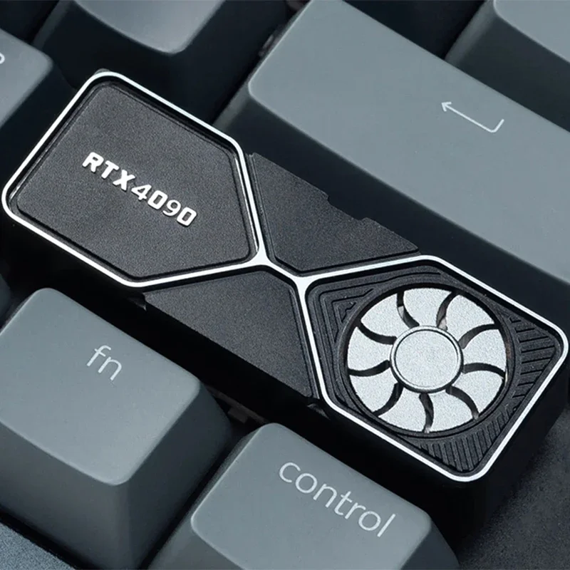 

Rtx4090 колпачки для клавиш крутая клавиатура графическая карта внешний вид для клавиатуры колпачок для клавиш Cnc анодированный алюминий совместимый переключатель Cherry Mx