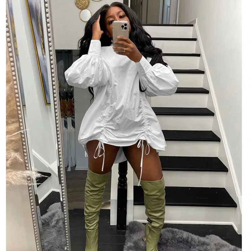 African Dresses For Women Autumn Winter 2024 New Arrival Solid Color Lantern Long Sleeve Loose Casual Shirt Pleated Dress Street
African Dresses For Women Autumn Winter 2024 New Arrival Solid Color Lantern Long Sleeve Loose Casual Shirt Pleated Dress Street