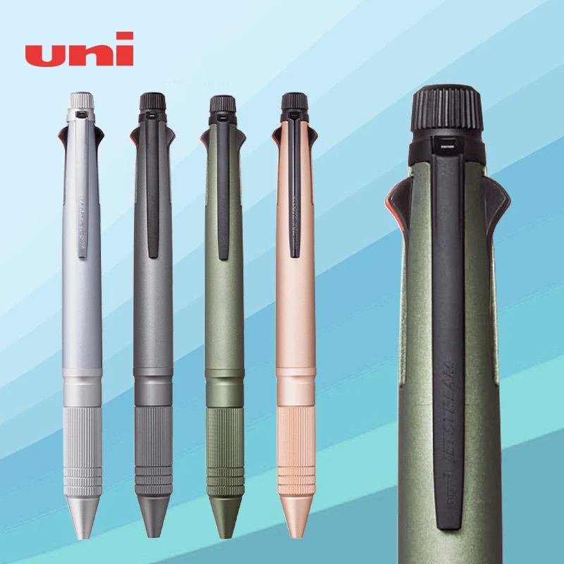 

Японская металлическая шариковая ручка Uni Jetstream 5 в 1/механический карандаш MSXE5-2000A с низким центром тяжести 0,5 мм деловые элегантные ручки