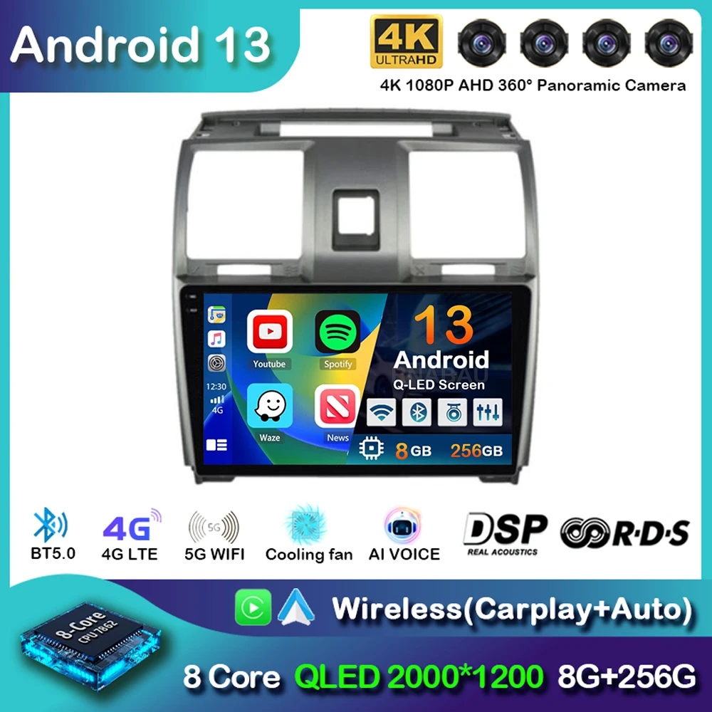 

Android 13 Wireless CarPlay Auto Car Radio for UAZ Patriot 2012-2016 4G+WIFI Multimedia Video Player GPS 2din Autoradio Stereo
