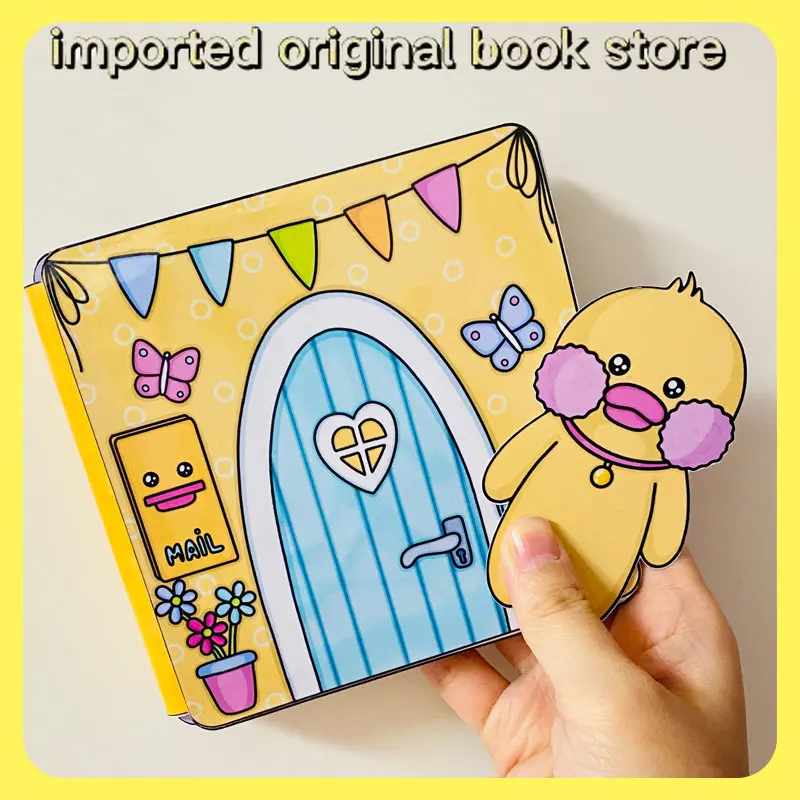 

Duckling quiet book children's early education enlightenment handmade parent-child interaction focus diy materials pack toys