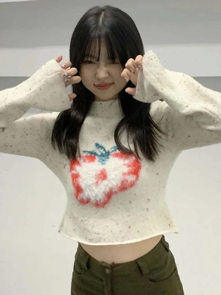 Deeptown Vintage Slim Cropped Sweater Women Harajuku Sweet Long Sleeve Knitted Jumper Korean Casual Pullover Tops Y2K Streetwear
Deeptown Vintage Slim Cropped Sweater Women Harajuku Sweet Long Sleeve Knitted Jumper Korean Casual Pullover Tops Y2K Streetwear