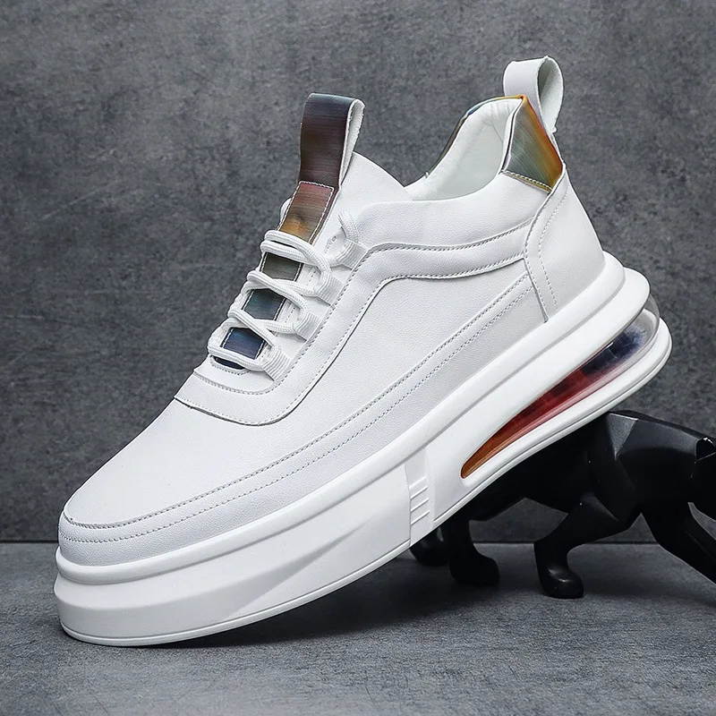 men leisure original leather shoes lace up white shoe outdoor air cushion sneakers brand designer platform footwear zapatos male
men leisure original leather shoes lace up white shoe outdoor air cushion sneakers brand designer platform footwear zapatos male