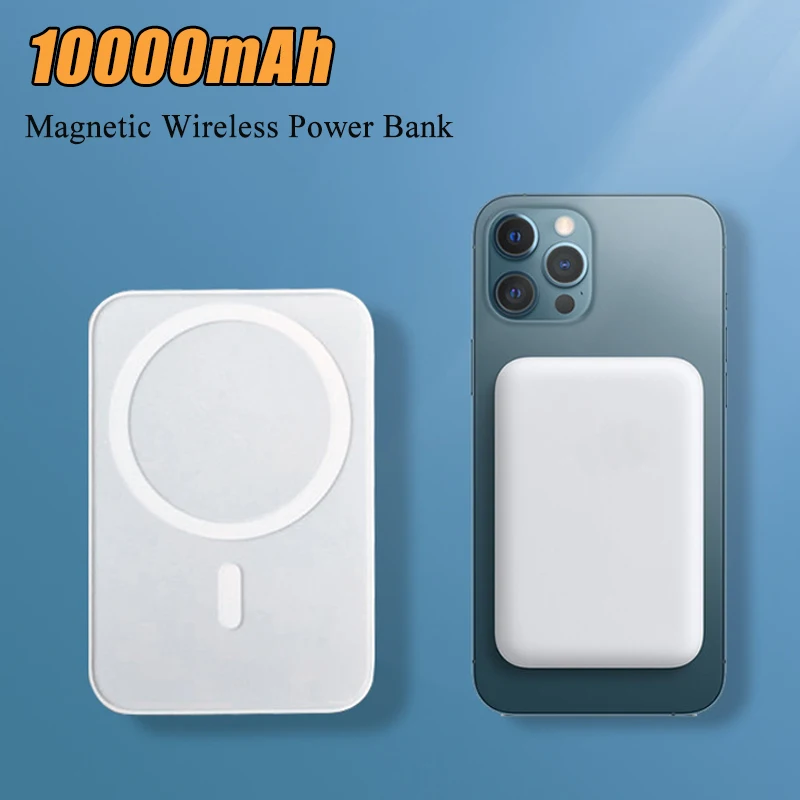 10000mAh Magnetic Power Bank Mini Wireless Powerbank Portable Charger External Battery For iPhone 12 13 14 Pro Max Poverbank 
10000mAh Magnetic Power Bank Mini Wireless Powerbank Portable Charger External Battery For iPhone 12 13 14 Pro Max Poverbank