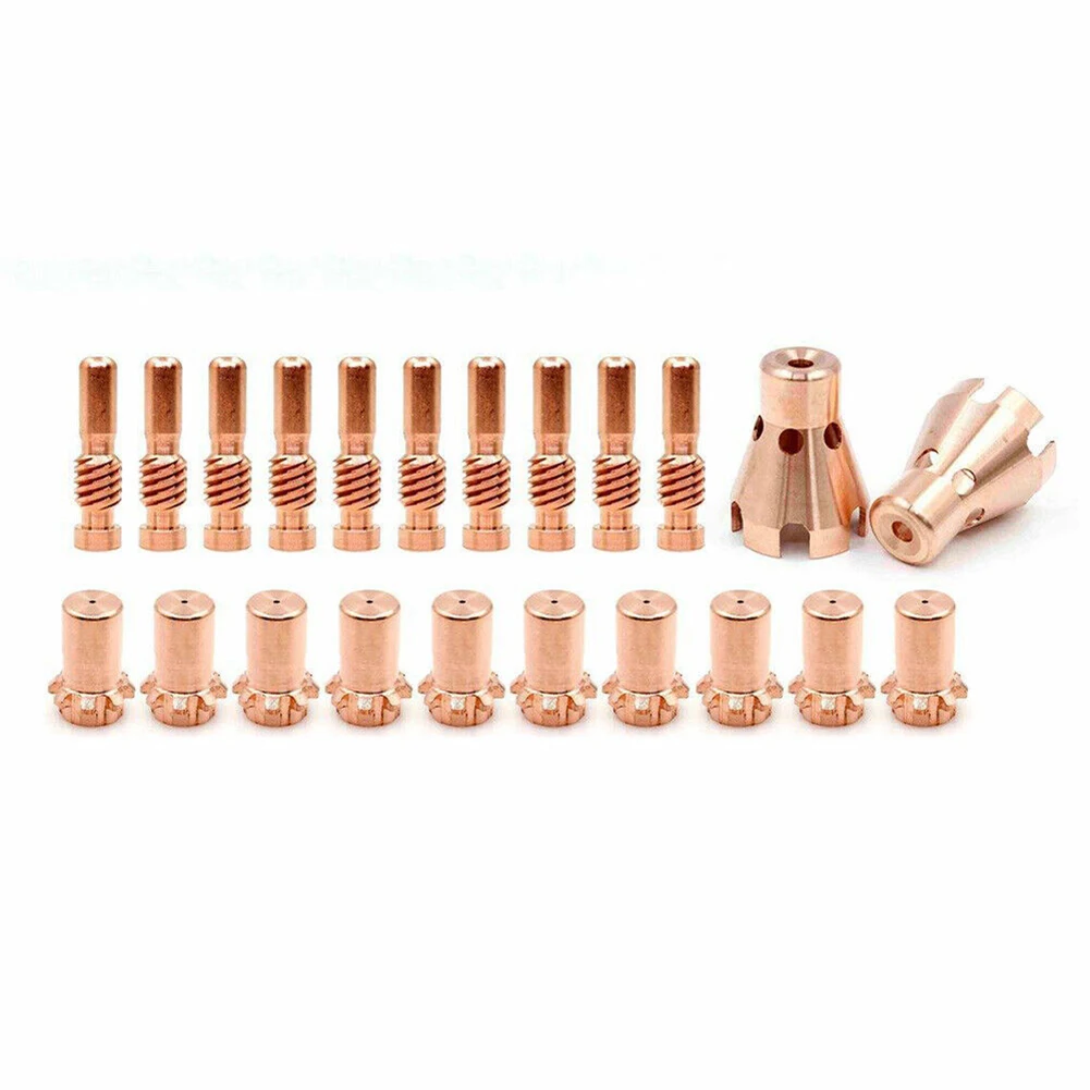 22pcs Plasma Electrode KP2063-1B1 Tip 1.3 Mm KP2062-3B1 Drag Shield For ProCut-55/80 Cutter Plasma Cutting Machine Accessories
22pcs Plasma Electrode KP2063-1B1 Tip 1.3 Mm KP2062-3B1 Drag Shield For ProCut-55/80 Cutter Plasma Cutting Machine Accessories